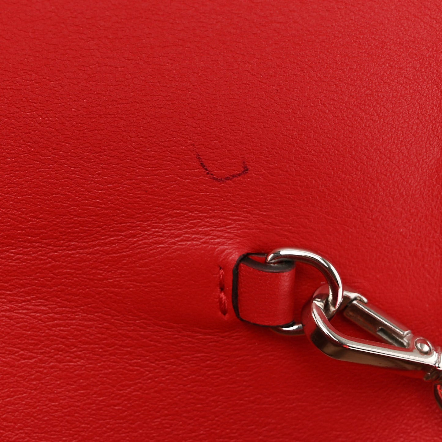 Satin Crystal Embellished Madeline Clutch Red