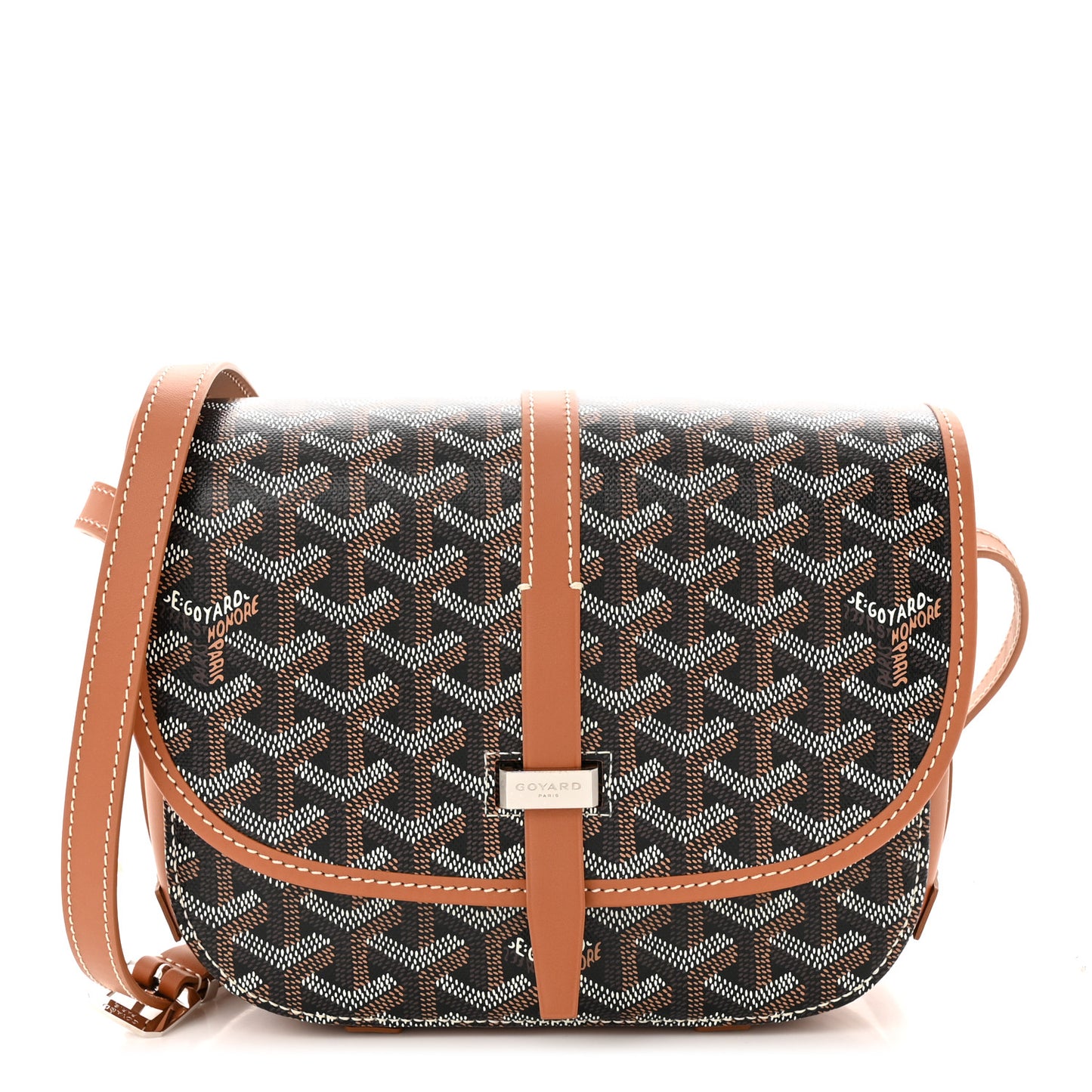 Goyardine Belvedere II PM Messenger Bag Black Gold