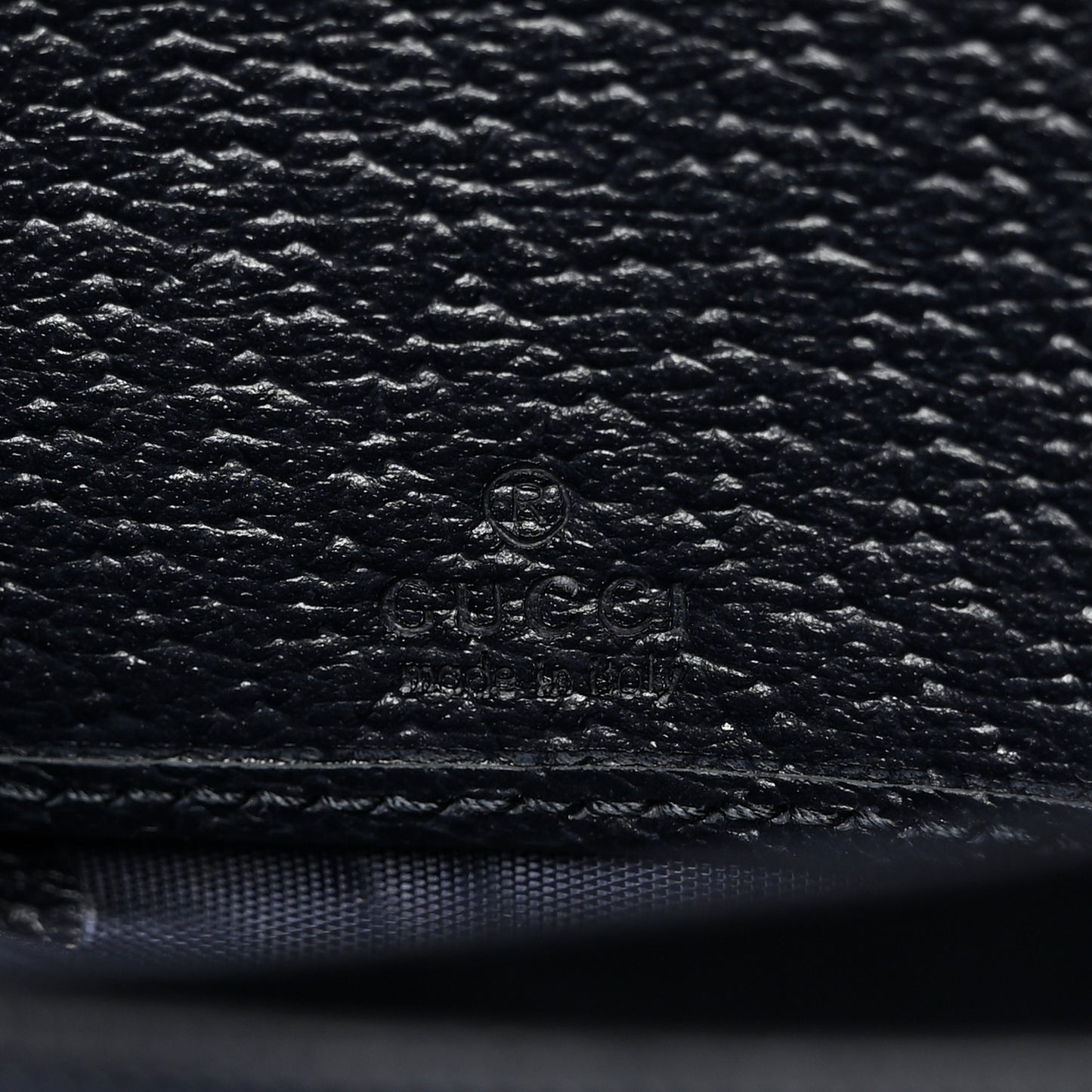 GG Supreme Monogram Textured Dollar Calfskin Web Ophidia Zip Around Wallet Beige Blue