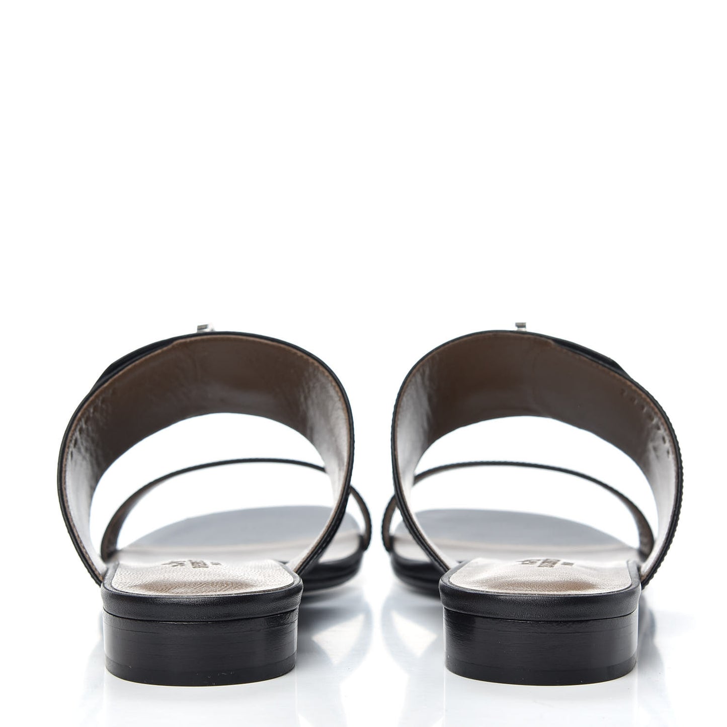 Calfskin Avenue Sandals 38 Black