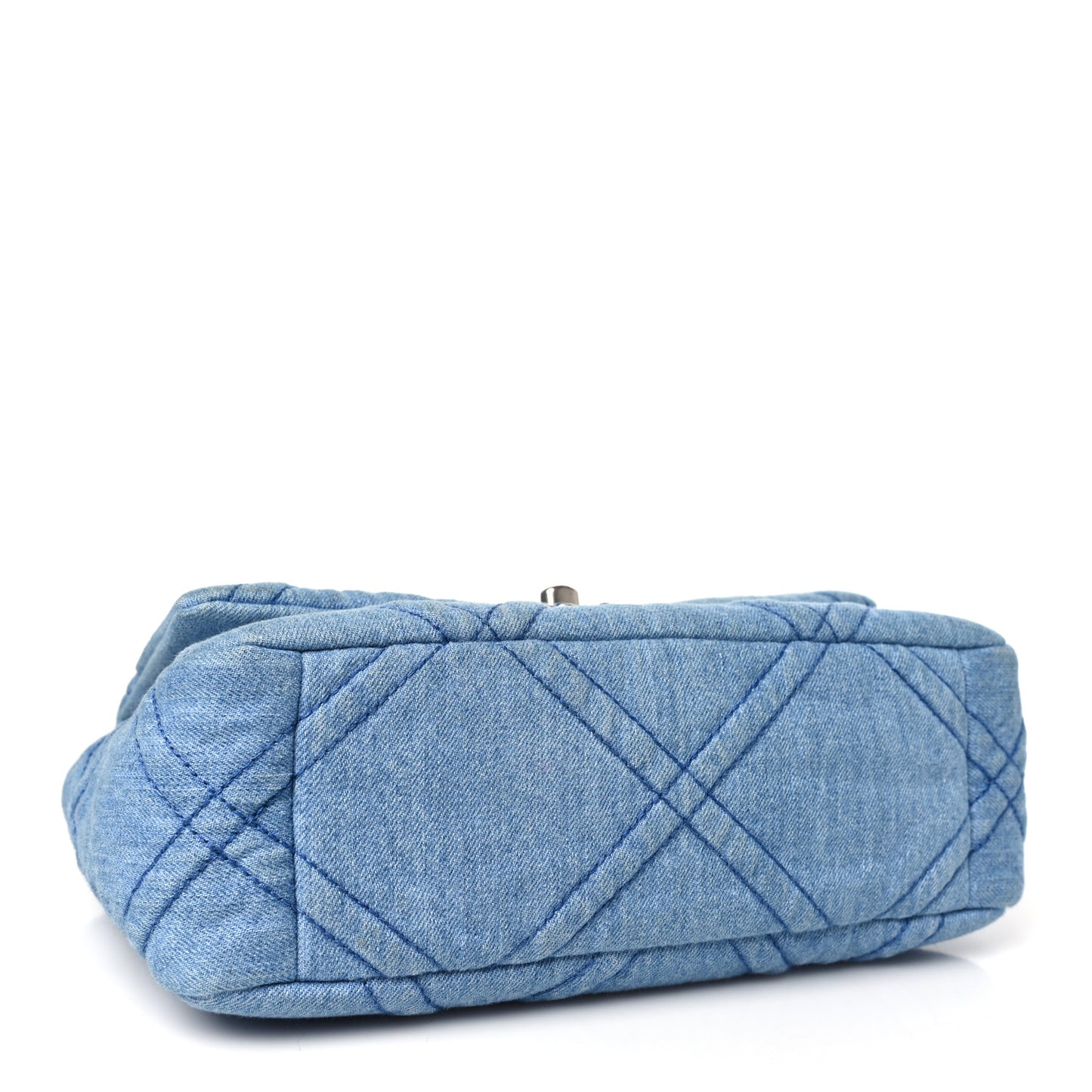 Denim Quilted Medium Chanel 19 Flap Blue