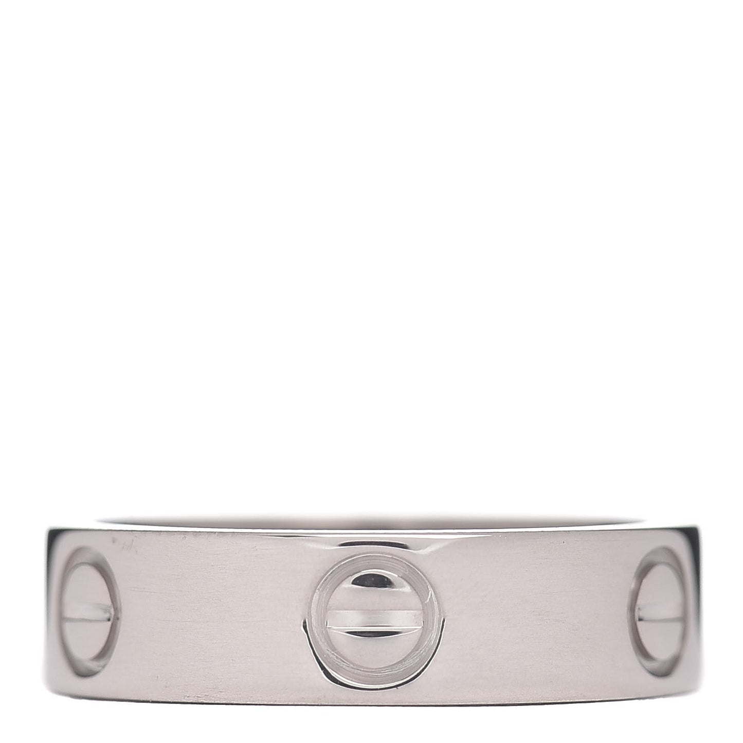 18K White Gold 5.5mm LOVE Ring 55 7.25