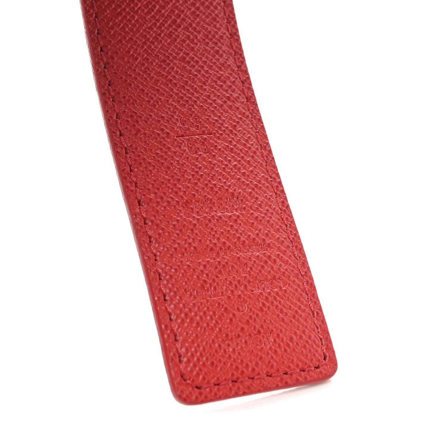 Monogram 30mm LV Initiales Reversible Belt 90 36 Coquelicot