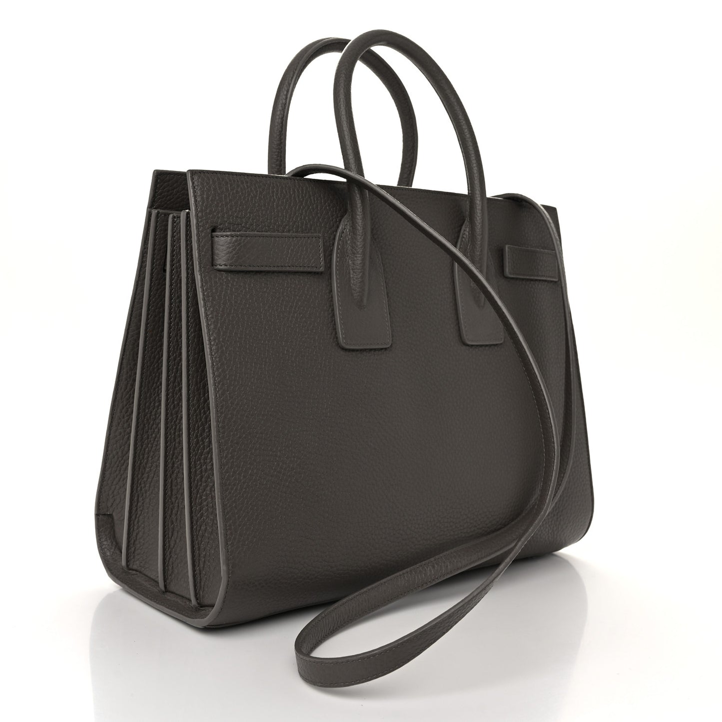 Grained Calfskin Small Sac De Jour Fog