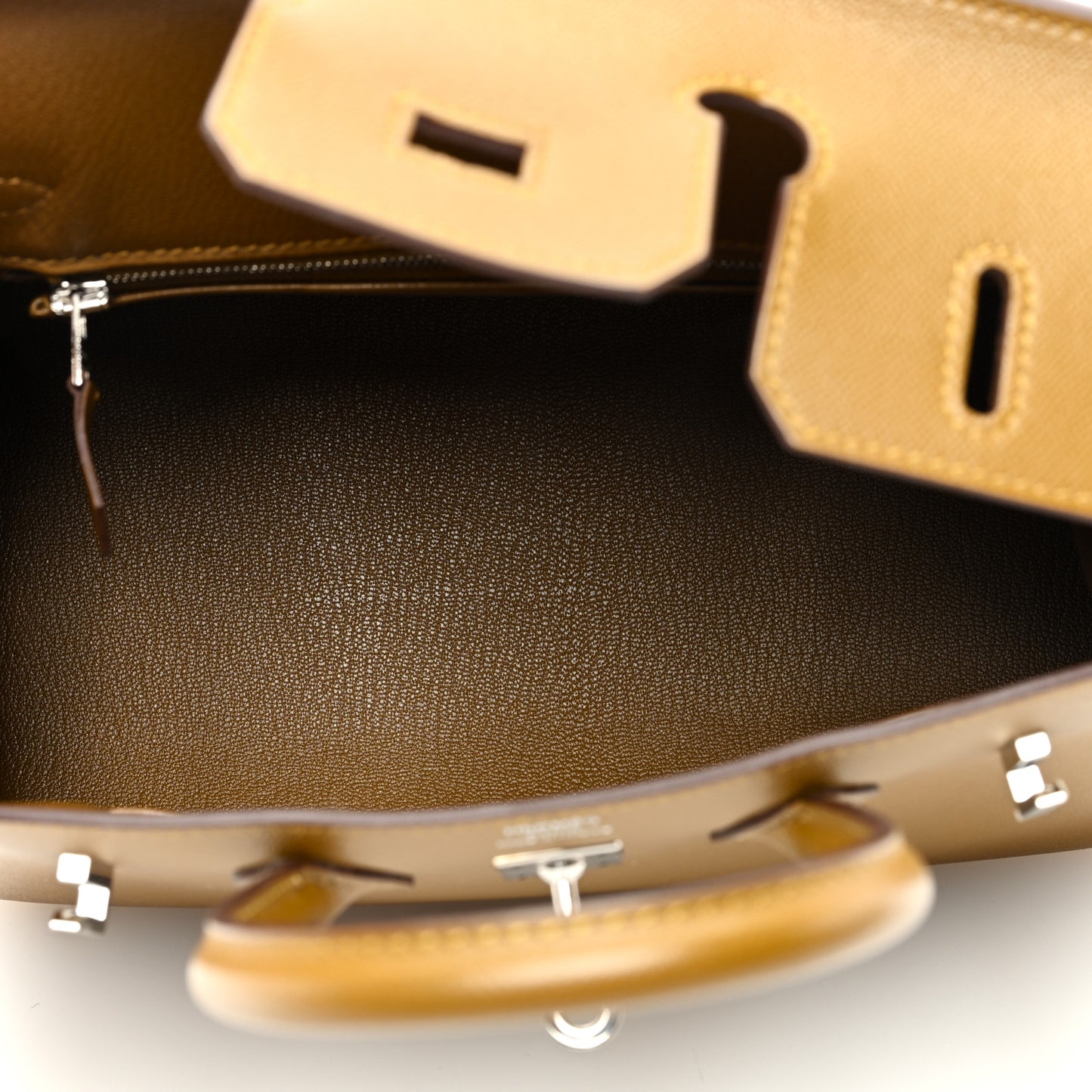 Madame Calfskin Birkin Sellier 25 Bronze Dore