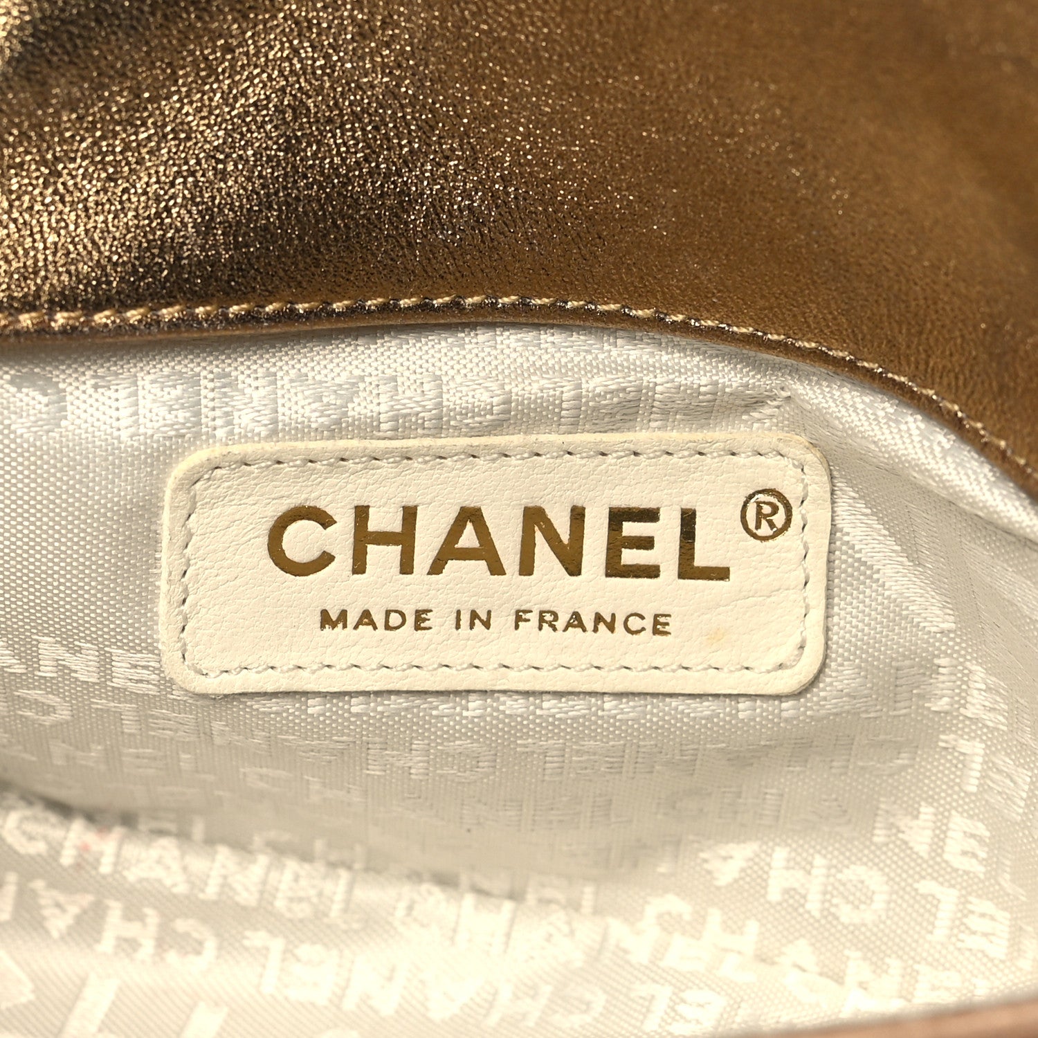 Chanel Satin Quilted Extra Mini Rectangular Flap Gold 6 of 10