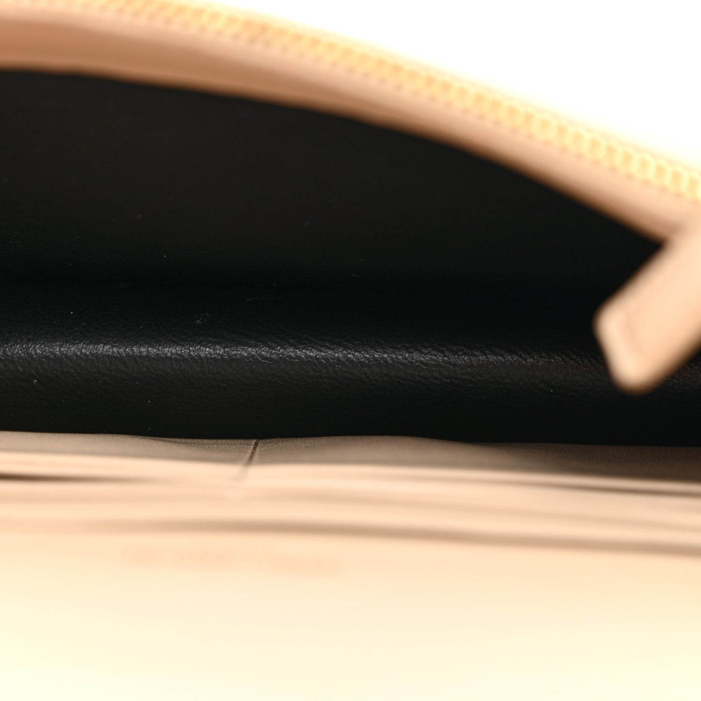 Smooth Calfskin Classic Monogram Kate Tassel Chain Wallet Dark Beige
