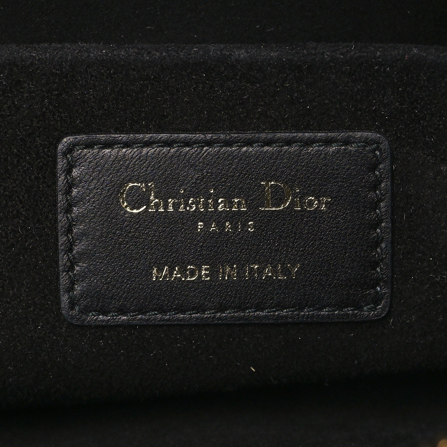Christian Dior Lambskin Cannage DiorQuake Pouch Black 5 of 10