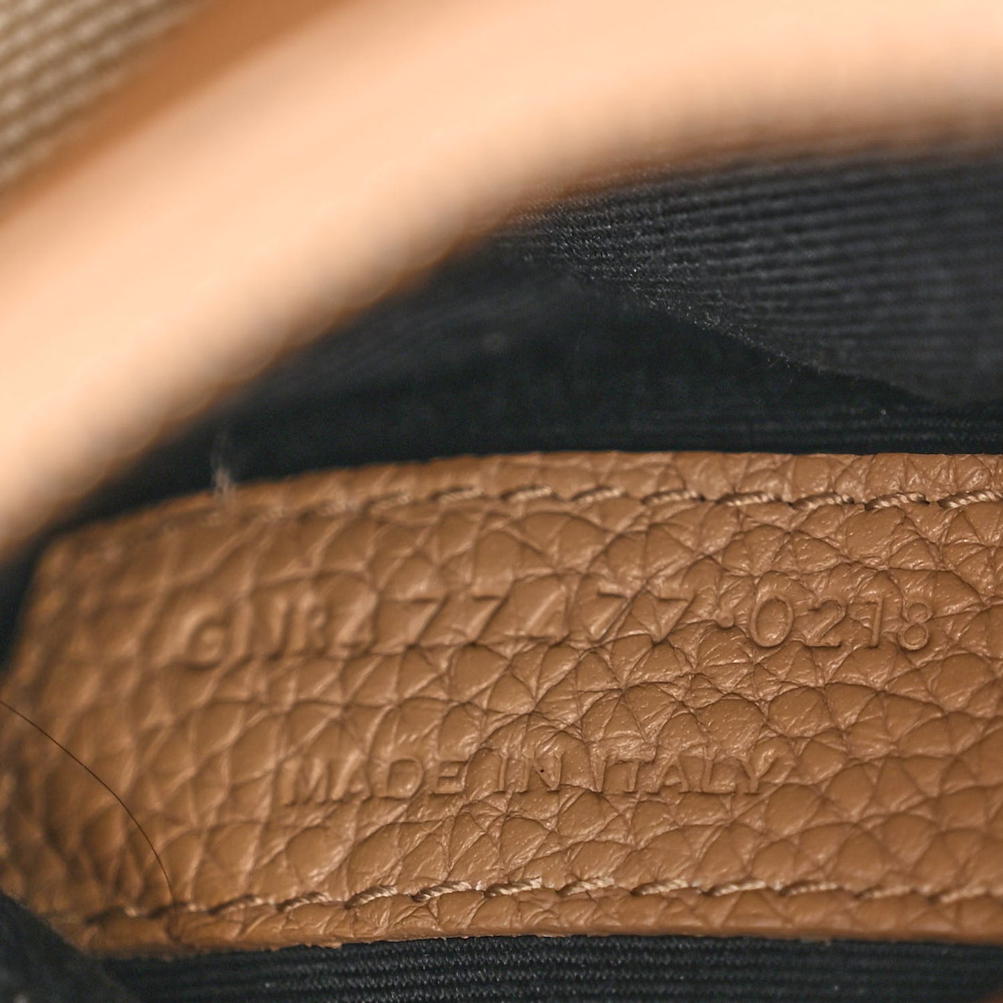 Grained Calfskin Baby Sac De Jour Souple Dark Beige
