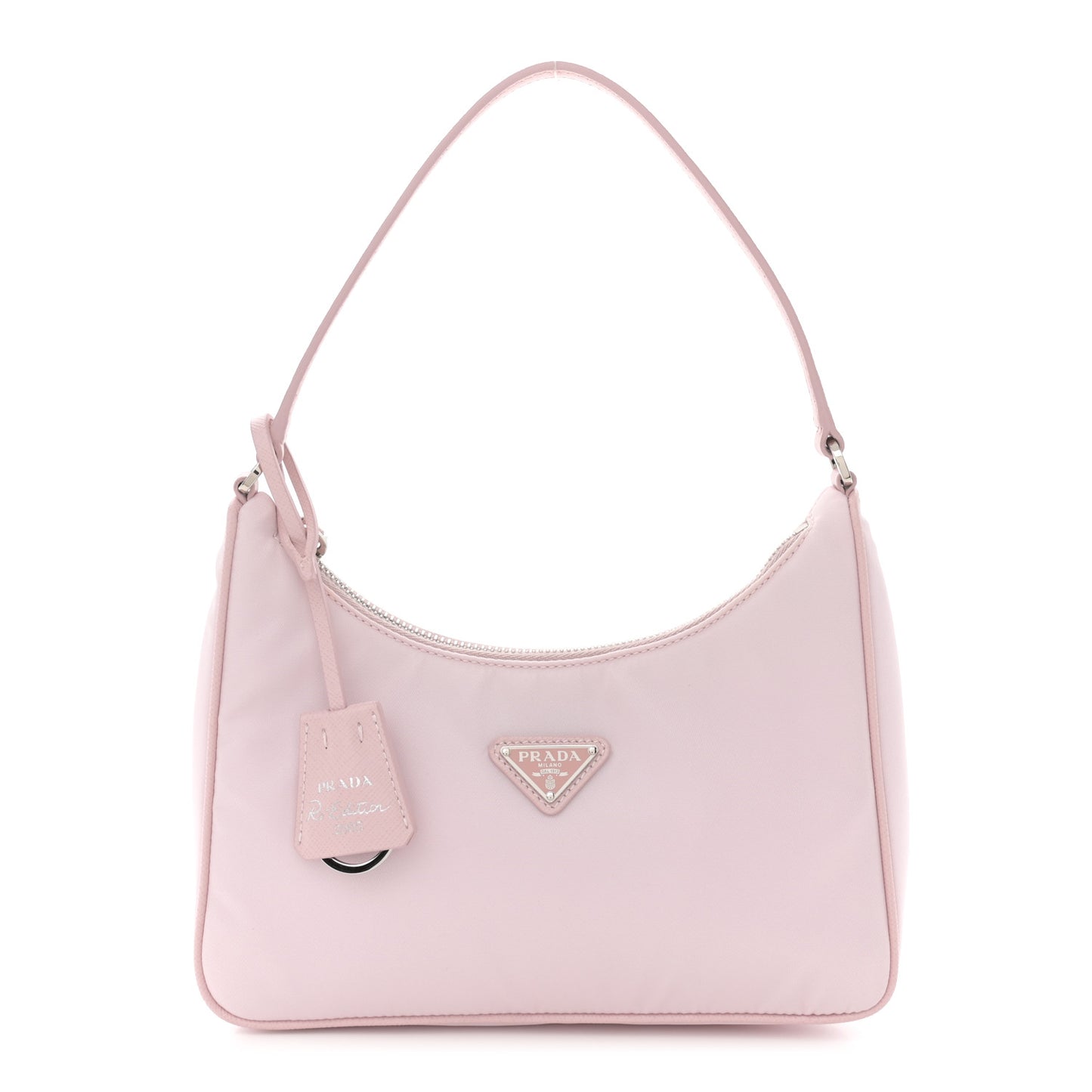Re-Nylon Saffiano Mini Re-Edition 2005 Bag Alabastro