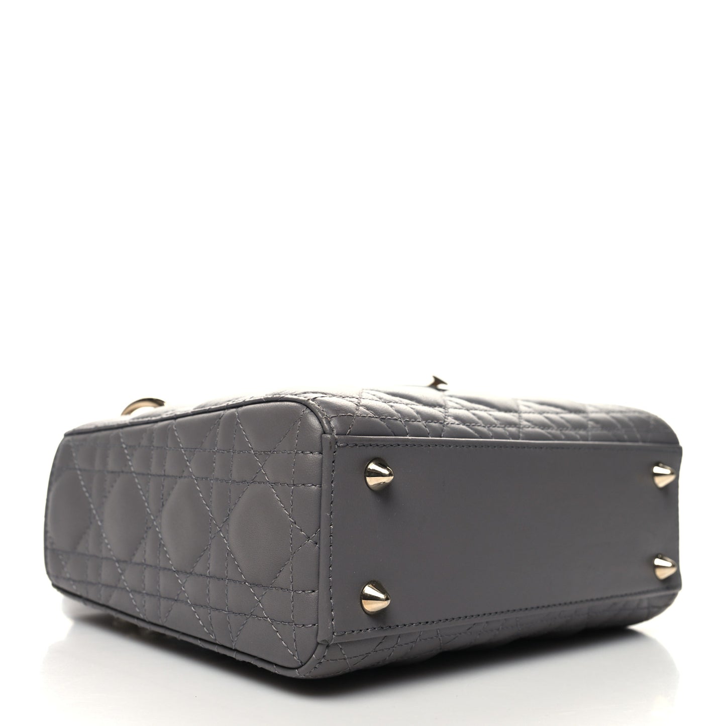 Lambskin Cannage Small My ABCDior Lady Dior Grey