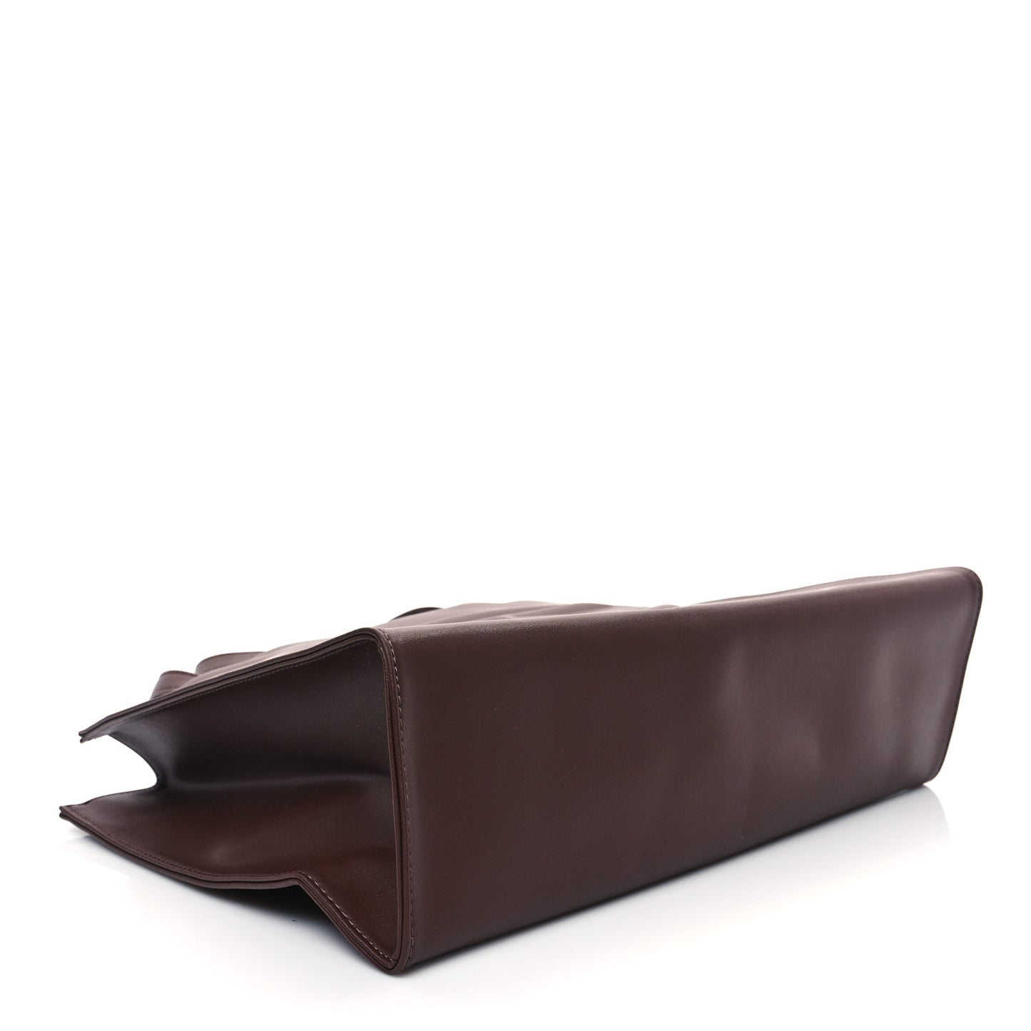 Vegan Leather Medium Shopping Bag Chocolate