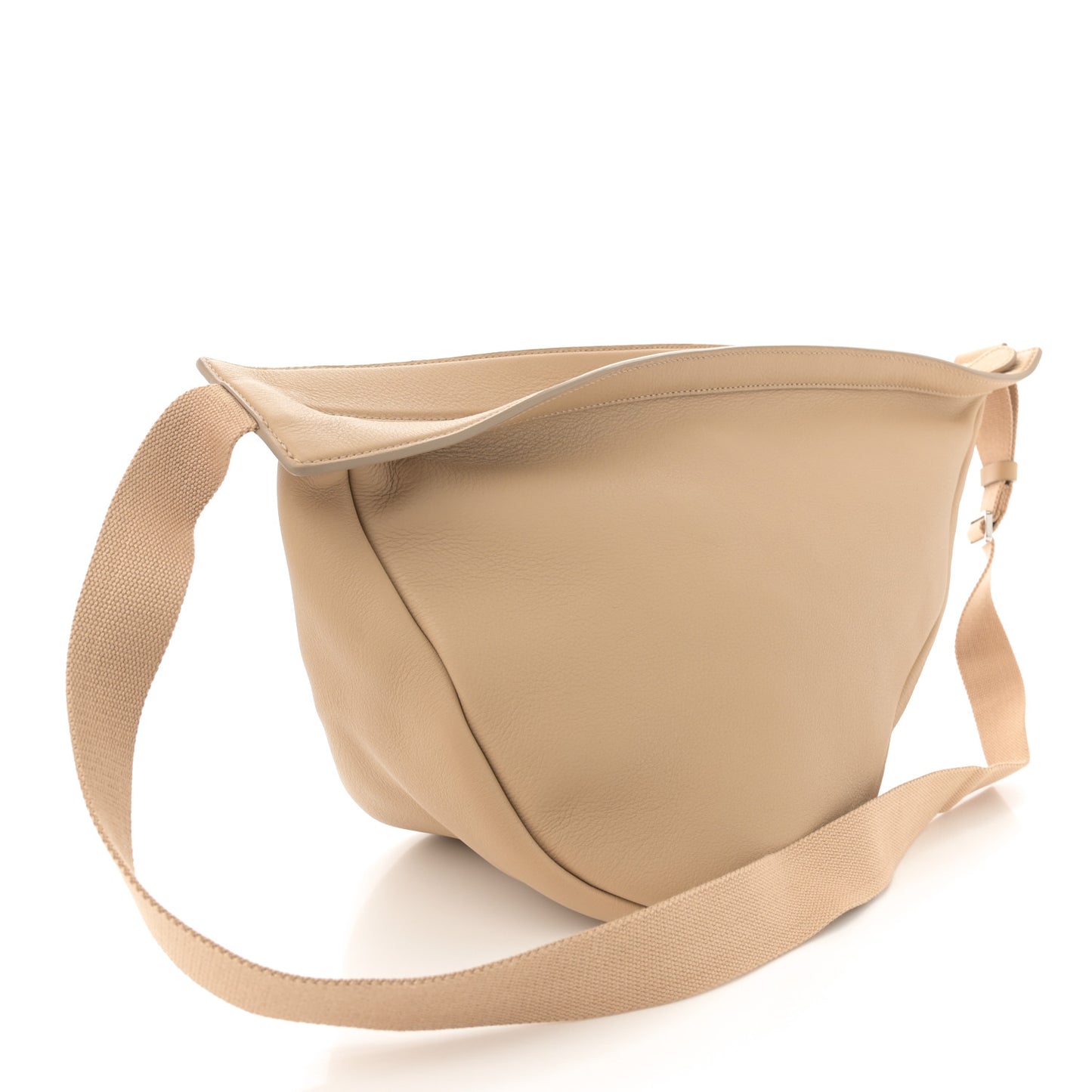 Grained Calfskin Large Slouchy Banana Bag Light Cuir