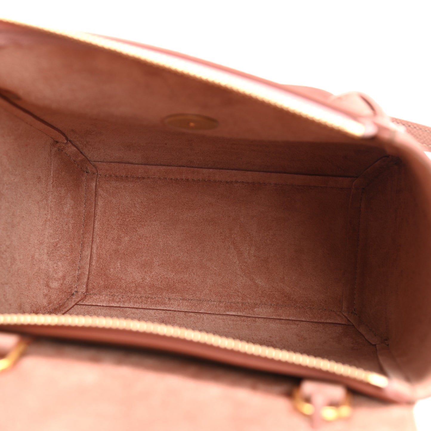 Grained Calfskin Nano Belt Bag Antique Rose
