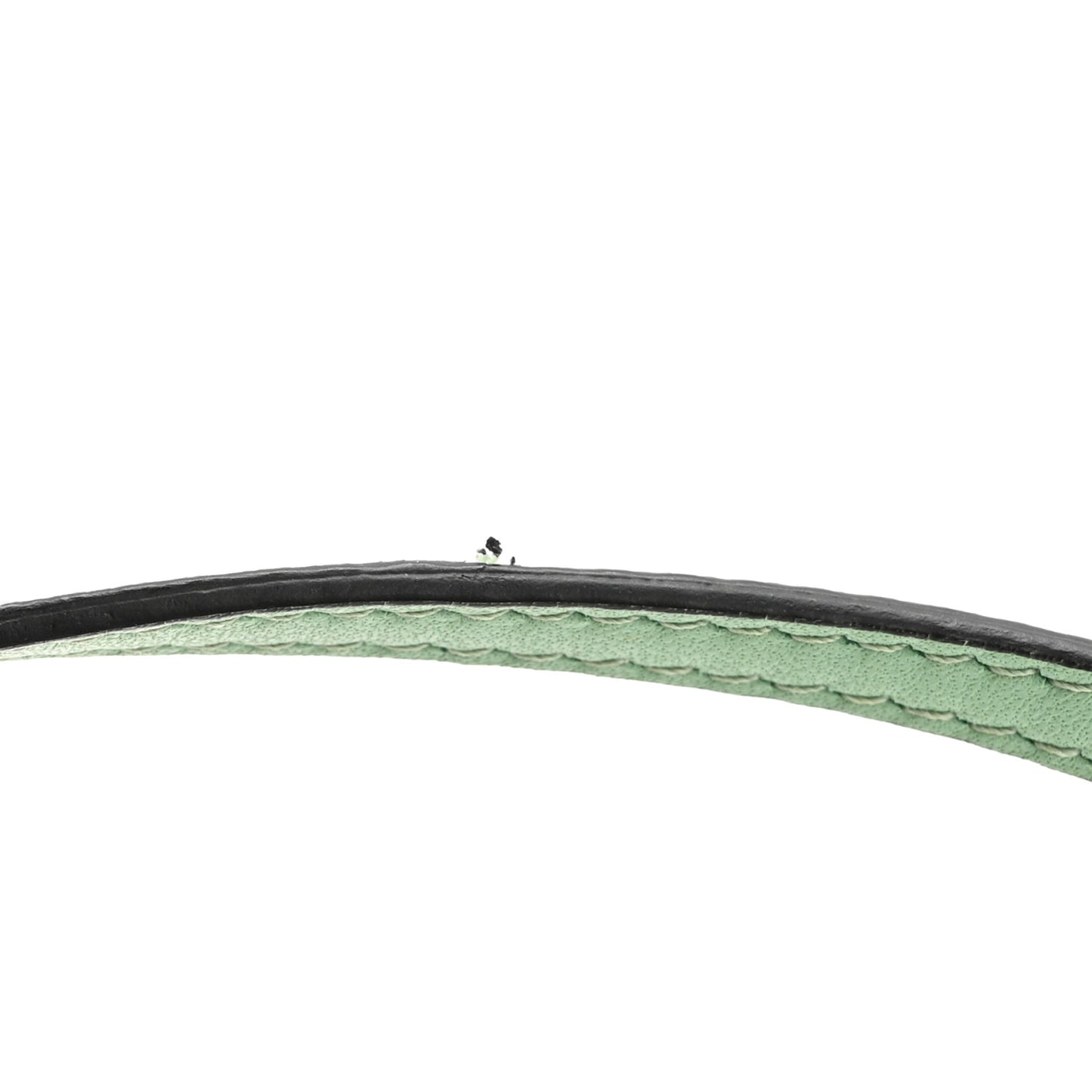 Nappa Rabbit Fox Fur Micro Buggie Baguette Verde Acqua