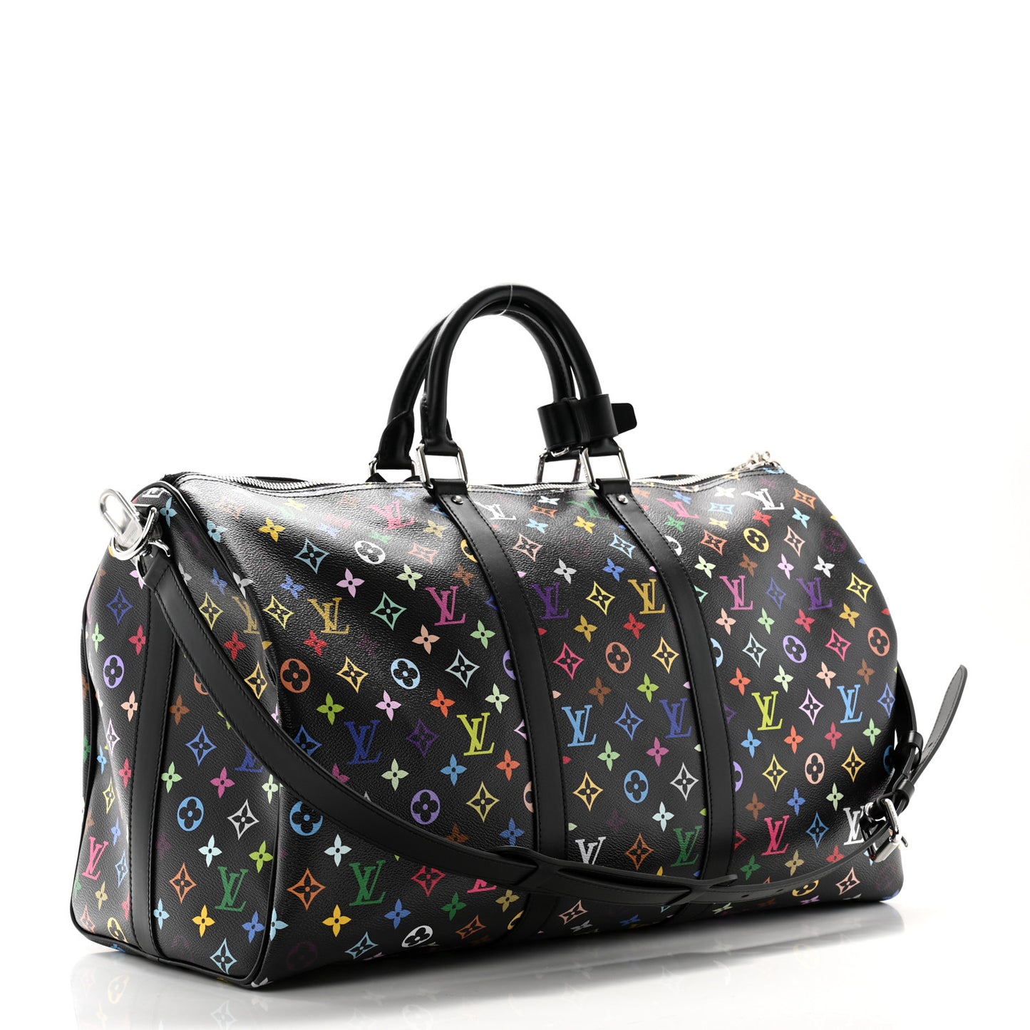 LV X TM Monogram Multicolor Keepall Bandouliere 50 Black