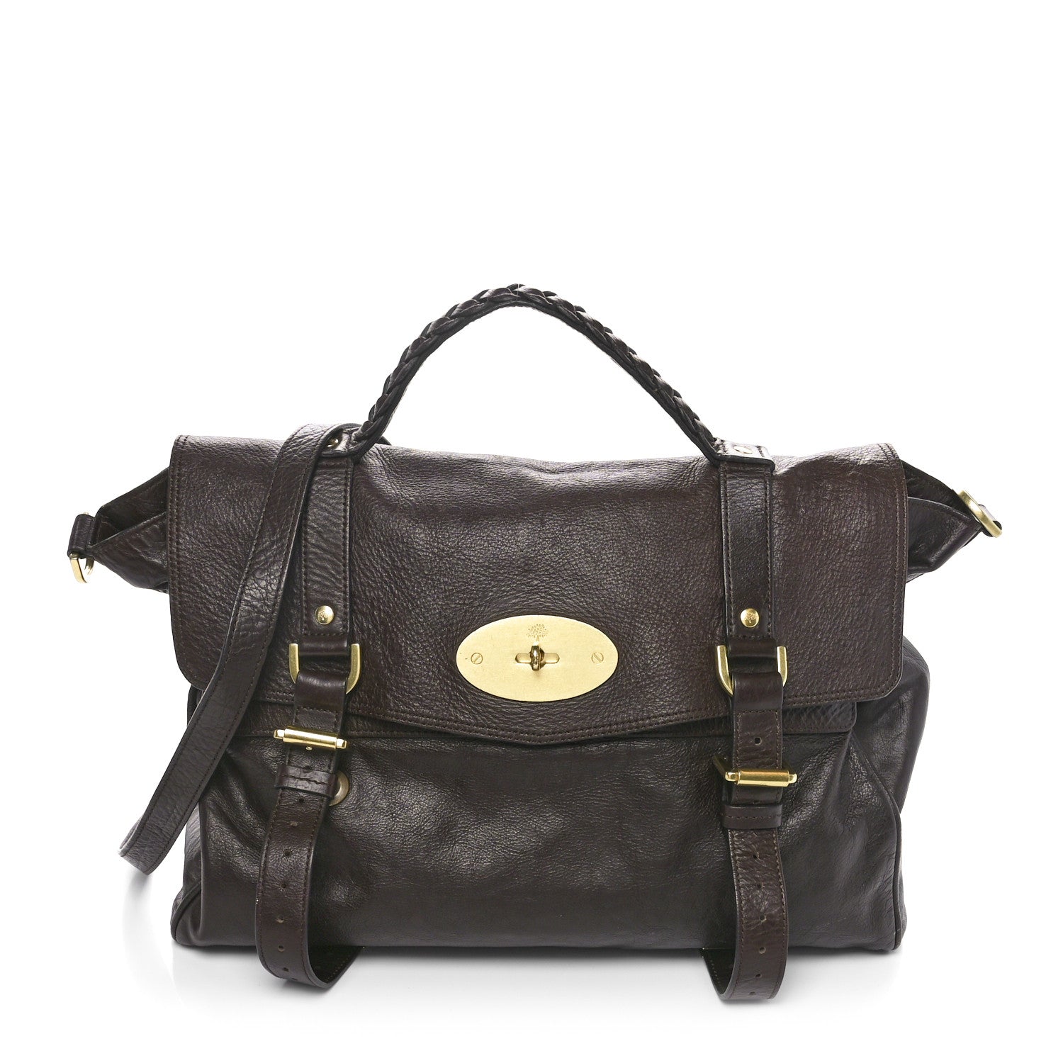 Mulberry Soft Buffalo Oversized Alexa Chocolate 1 of 9