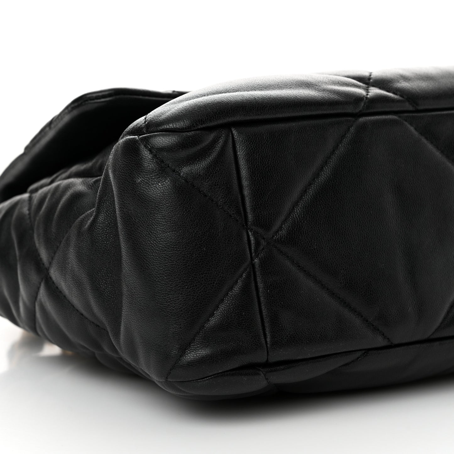 Lambskin Quilted Large Chanel 19 Flap Black