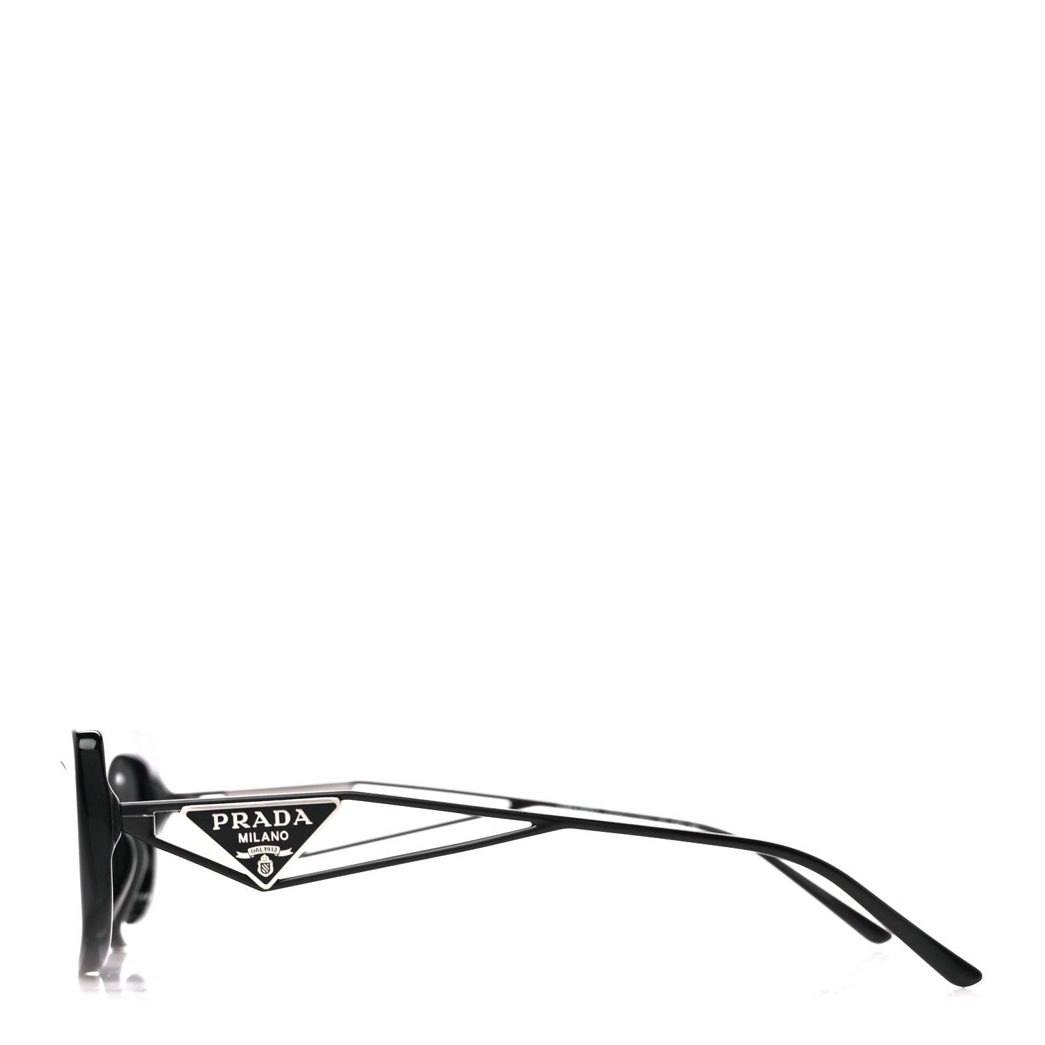 Prada Acetate Sunglasses SPR 14Y Black Slate Gray 3 of 8