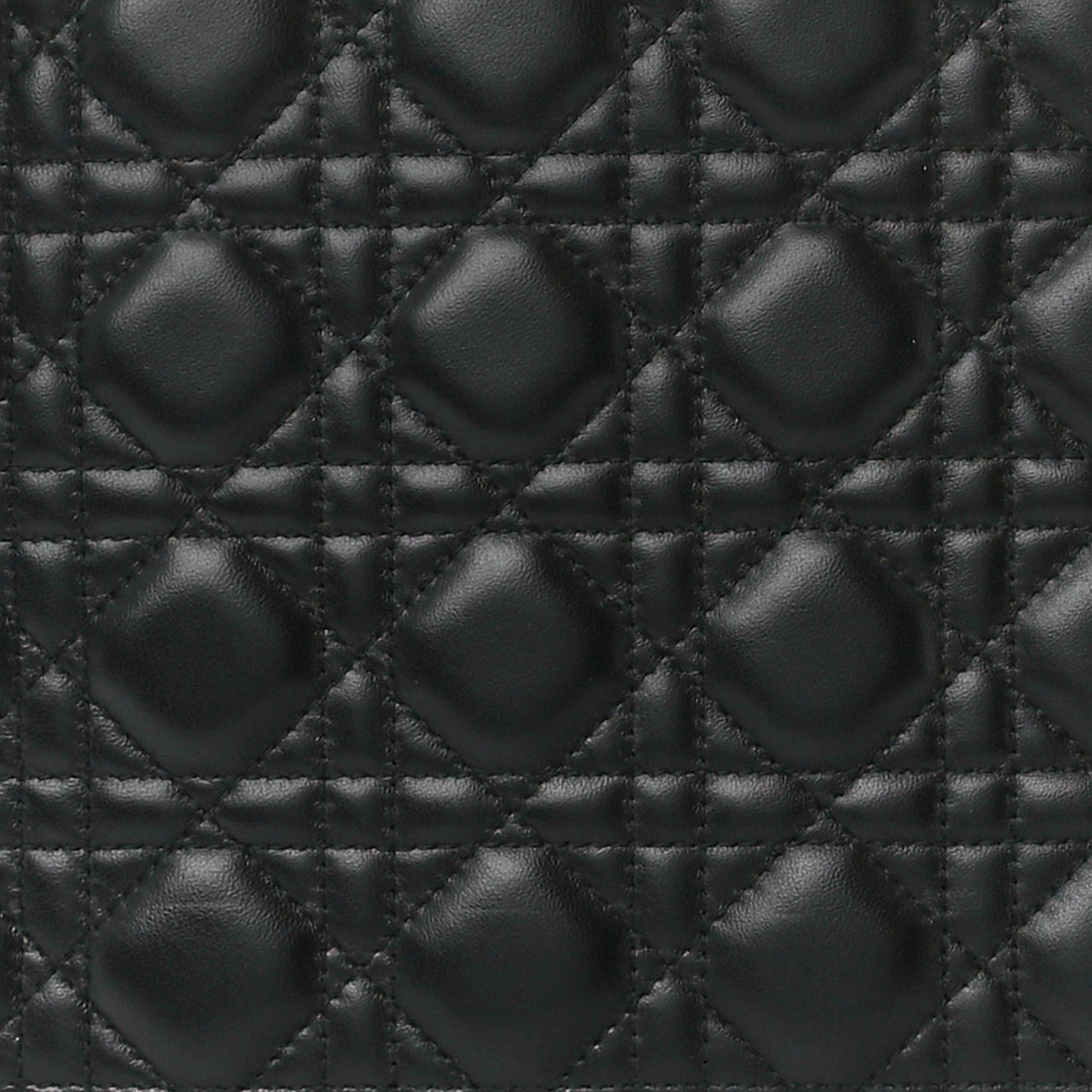 Lambskin Cannage Large Lady Dior Black