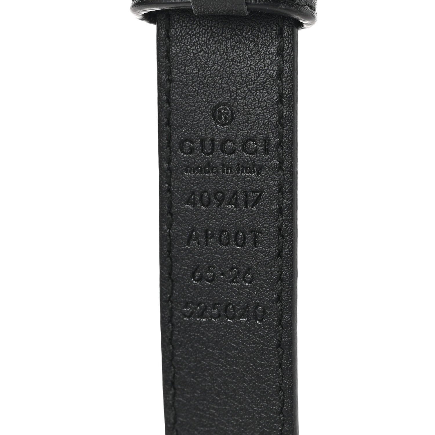 Gucci Calfskin Double G 20mm Belt 65 26 Black 3 of 4