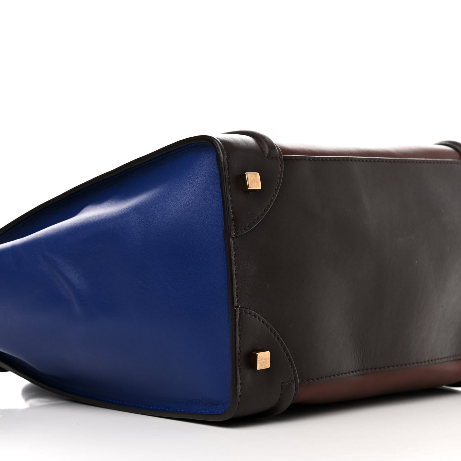 Celine Smooth Calfskin Mini Tri-Color Luggage Acajou 8 of 11