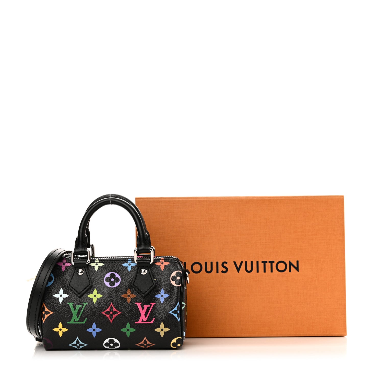 LV X TM Monogram Multicolor Nano Speedy Black