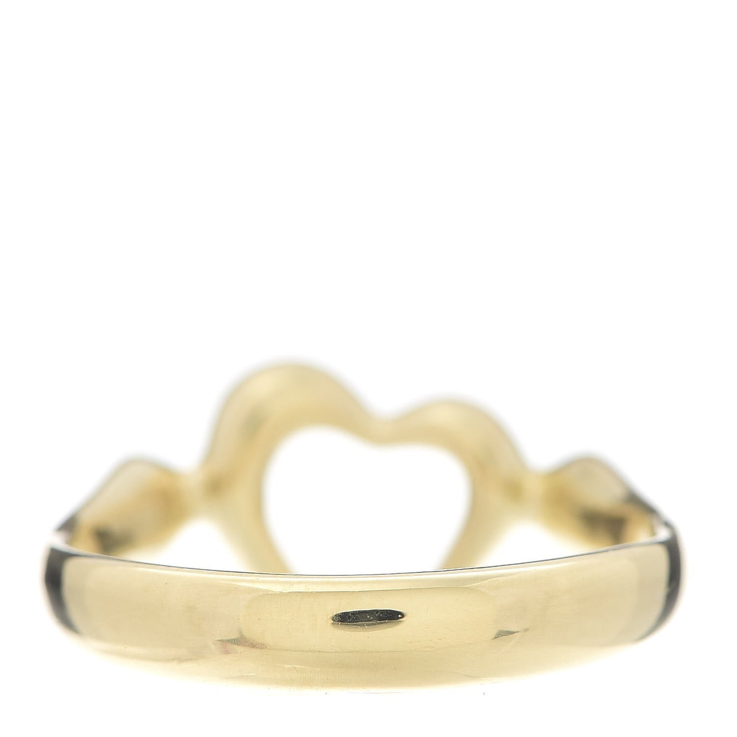 18K Yellow Gold Mini Elsa Peretti Open Heart Ring 47 4
