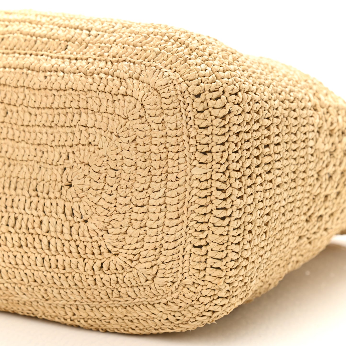 Raffia Monogram Hobo Naturale