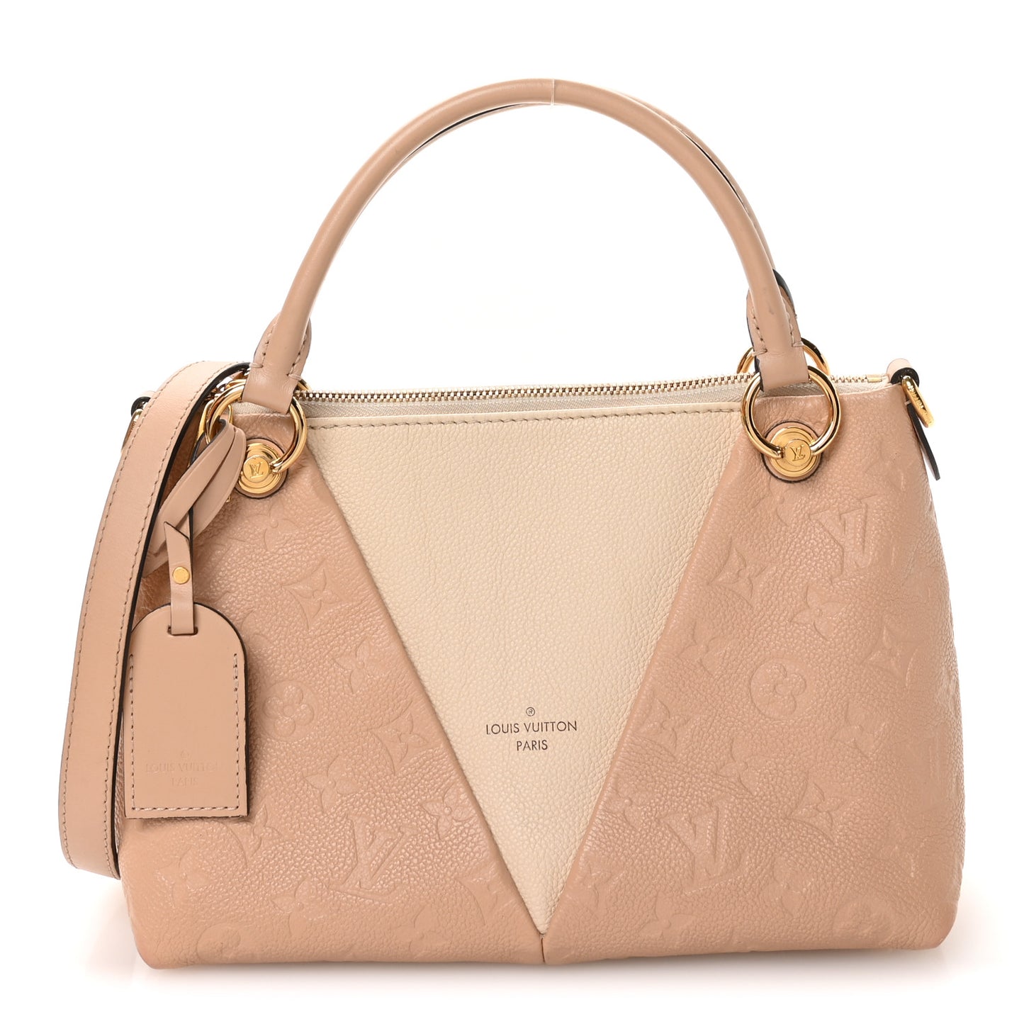 Empreinte V Tote BB Beige Rose Creme