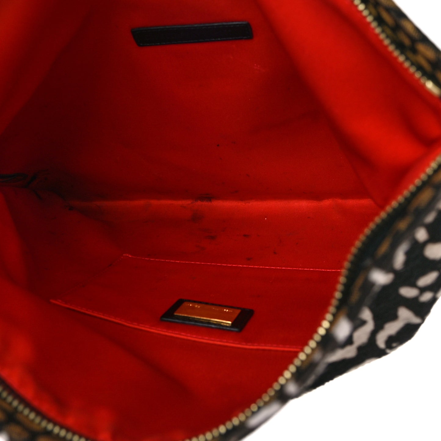 Calf Hair Stingray Leopard Print Chameleon Foldover Clutch Multicolor
