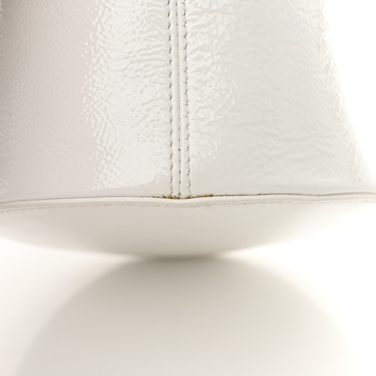 Patent Calfskin Etta Crossbody White