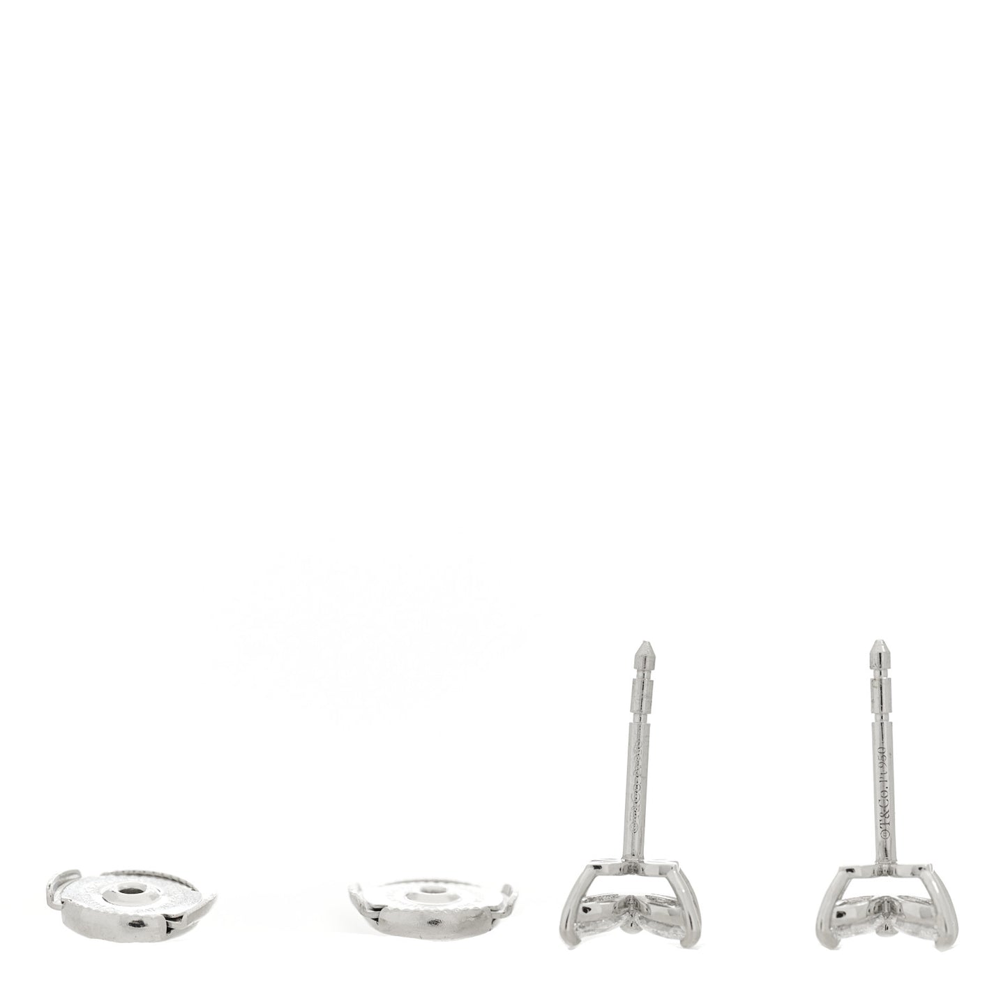 Platinum Diamond .64ct Small Victoria Earrings