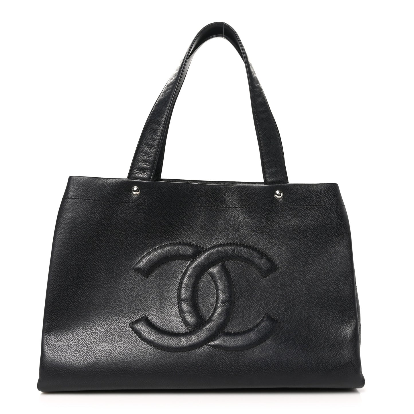Caviar Executive Cerf Shopper Tote Black