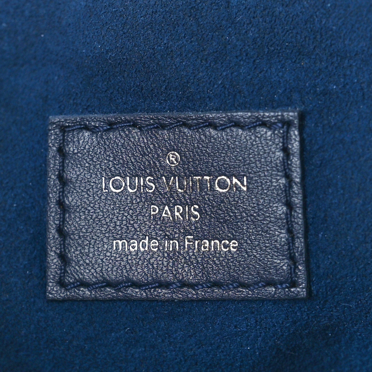Lambskin Embossed Monogram Coussin PM Storm