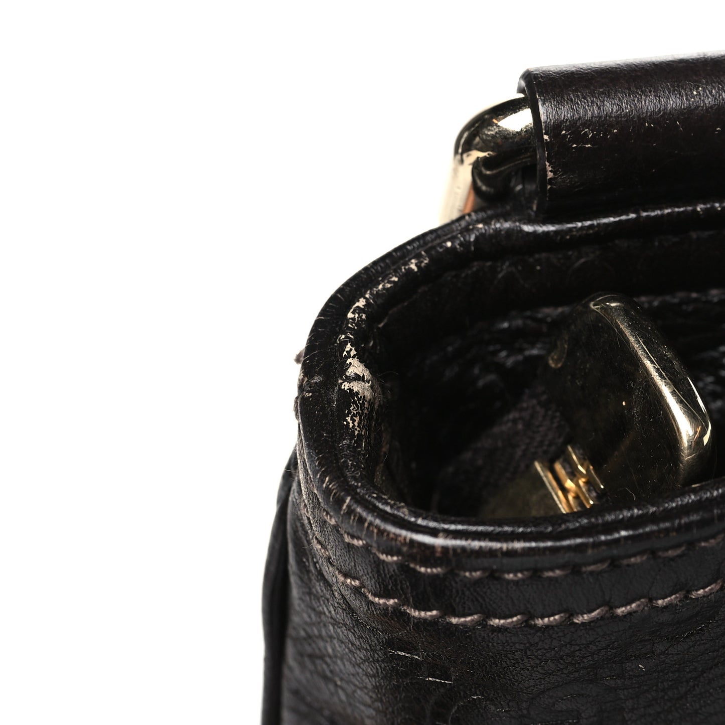 Guccissima Medium Flat Messenger Bag Dark Brown Dark Brown