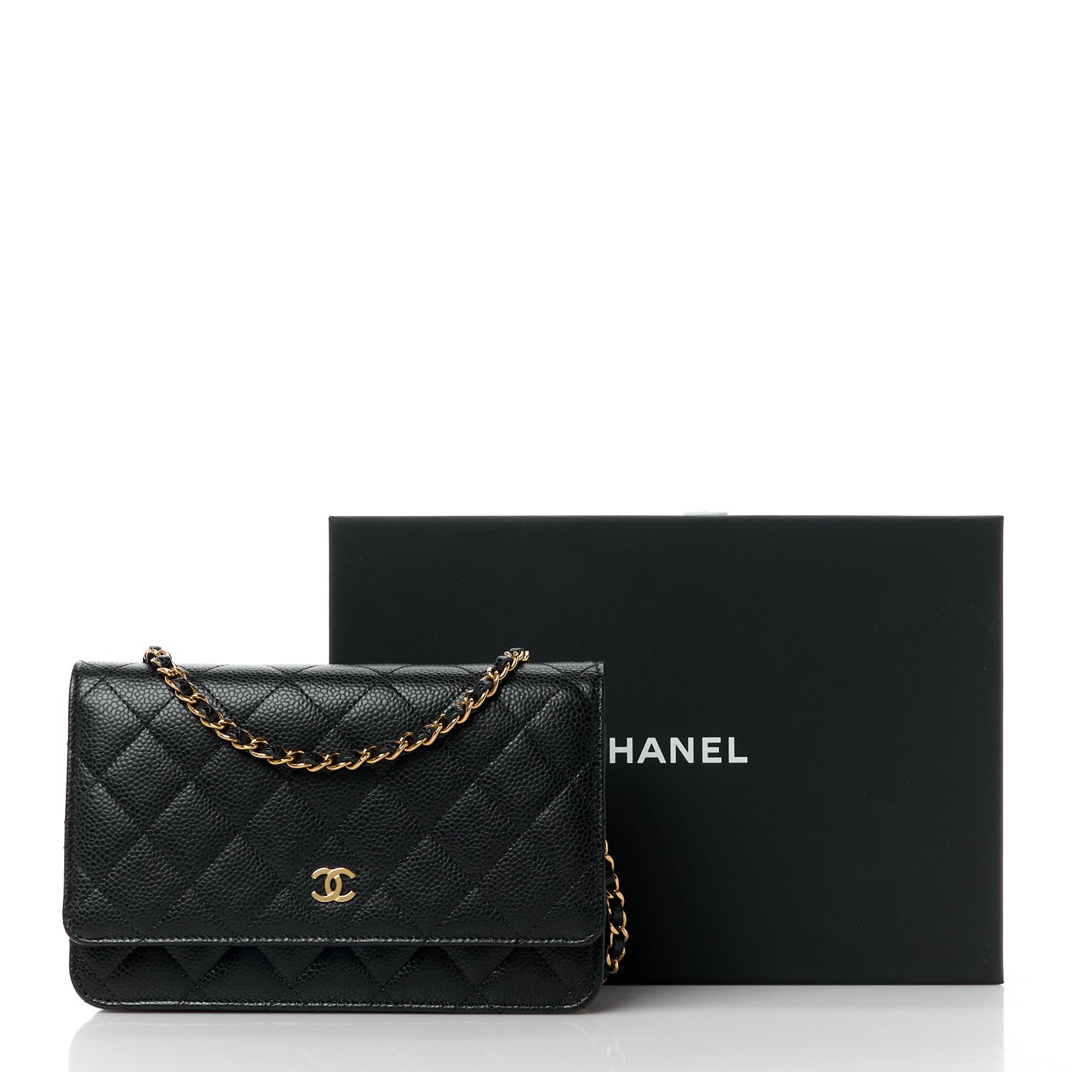 Chanel Caviar Quilted Wallet on Chain WOC Black 11 of 11