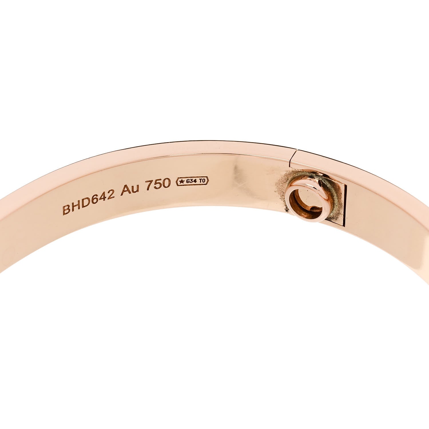 Cartier 18K Pink Gold LOVE Bracelet 17 7 of 9
