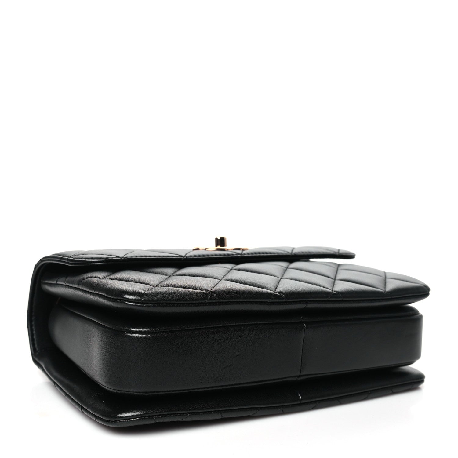 Chanel Lambskin Quilted Small Trendy CC Dual Handle Flap Bag Black 4 of 10