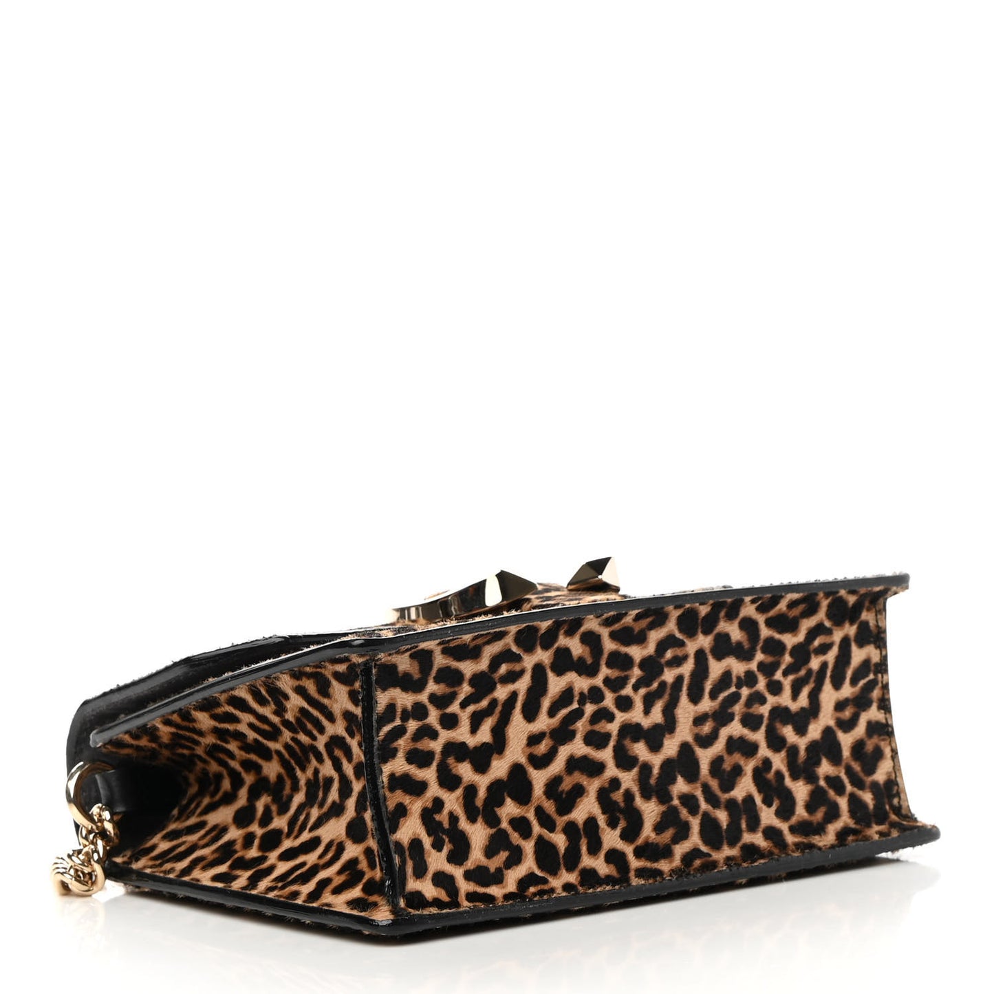 Pony Hair Leopard Print Madeline Shoulder Bag Natural Mix