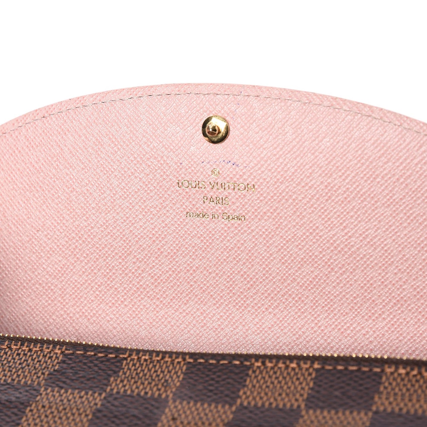 Damier Ebene Caissa Wallet Rose Ballerine
