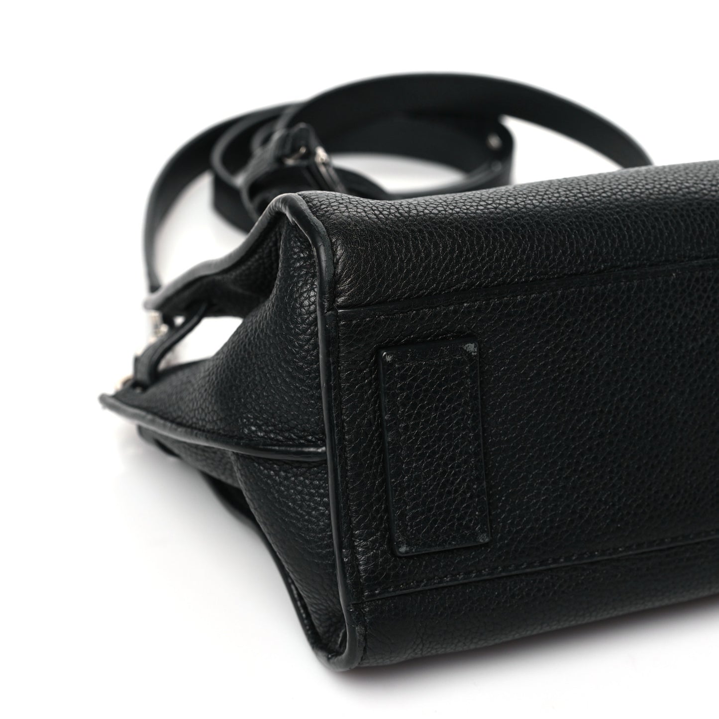 Grained Calfskin Nano Sac De Jour Souple Black