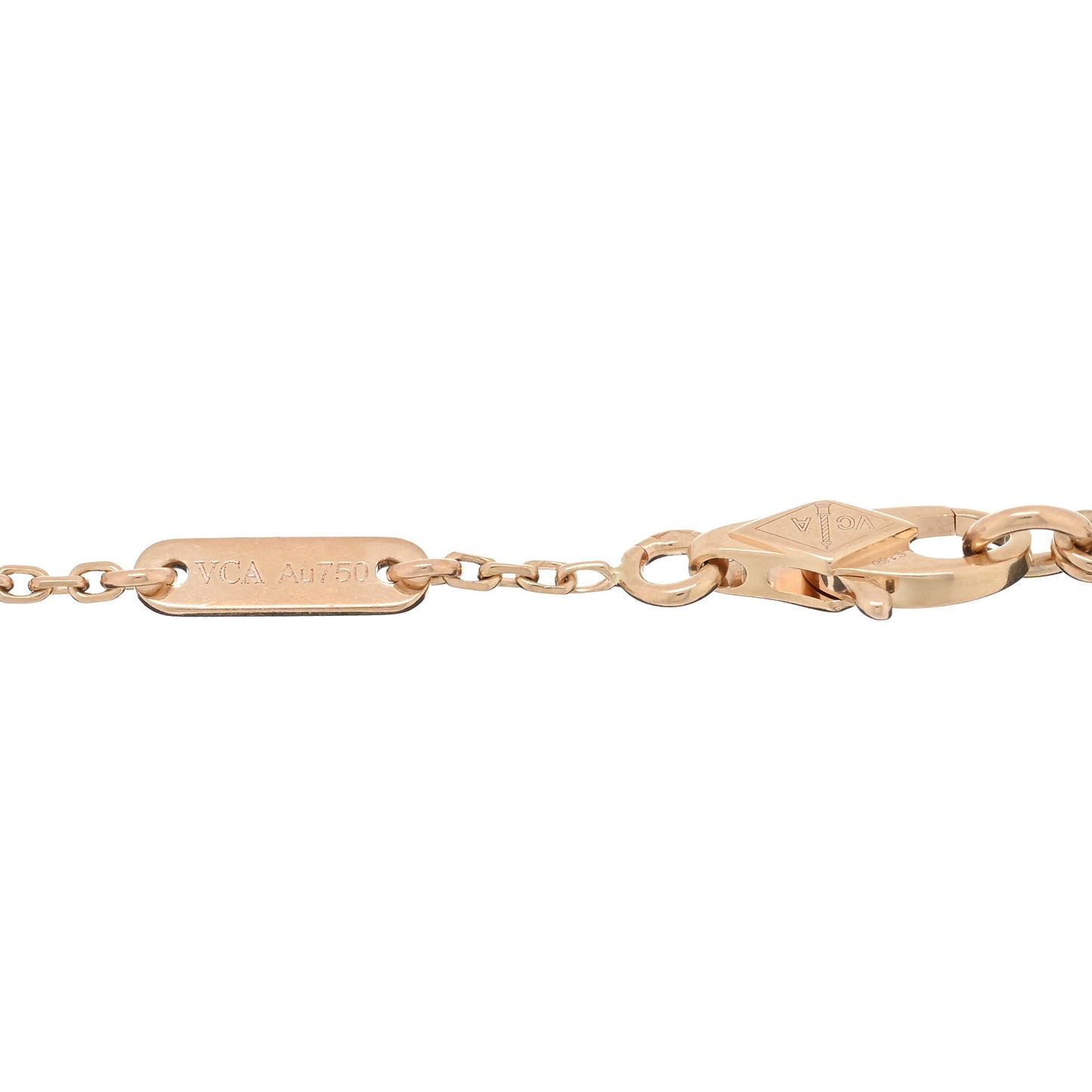 18K Rose Gold Carnelian Sweet Alhambra Bracelet
