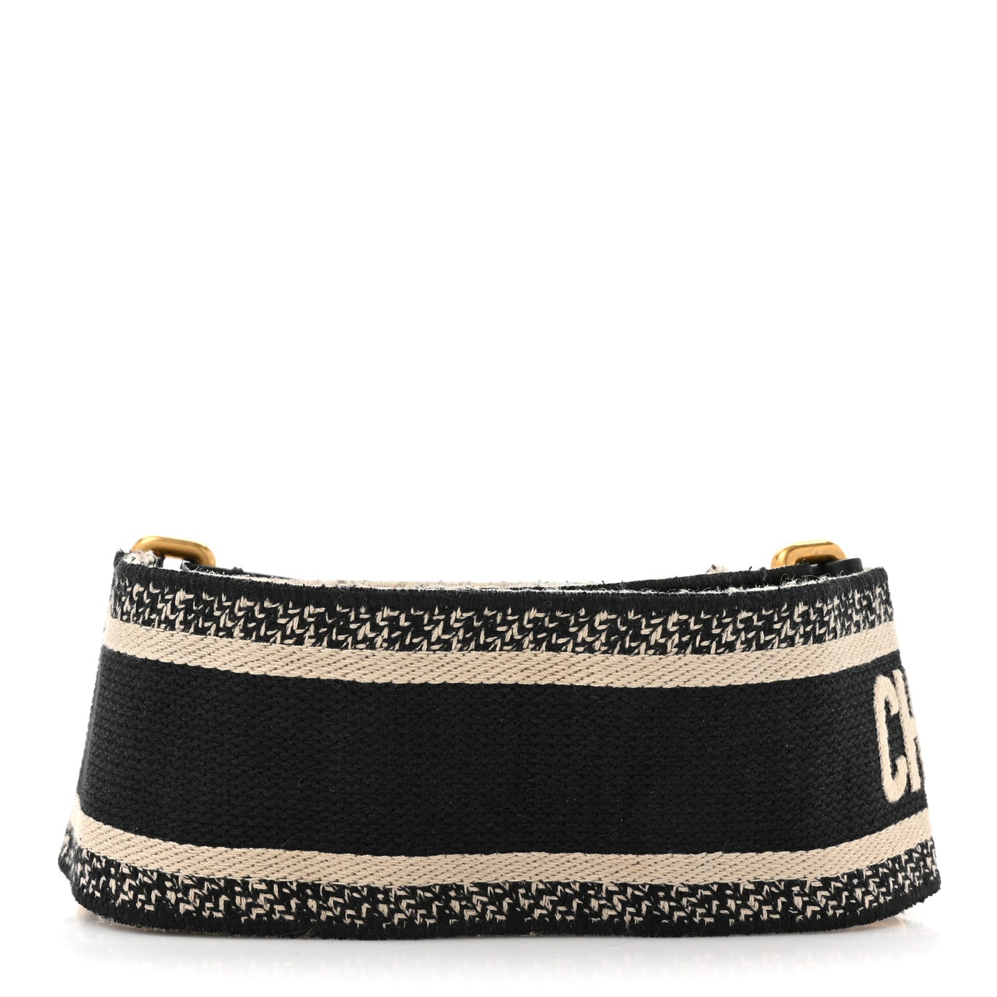 Canvas Embroidered Shoulder Strap Blue