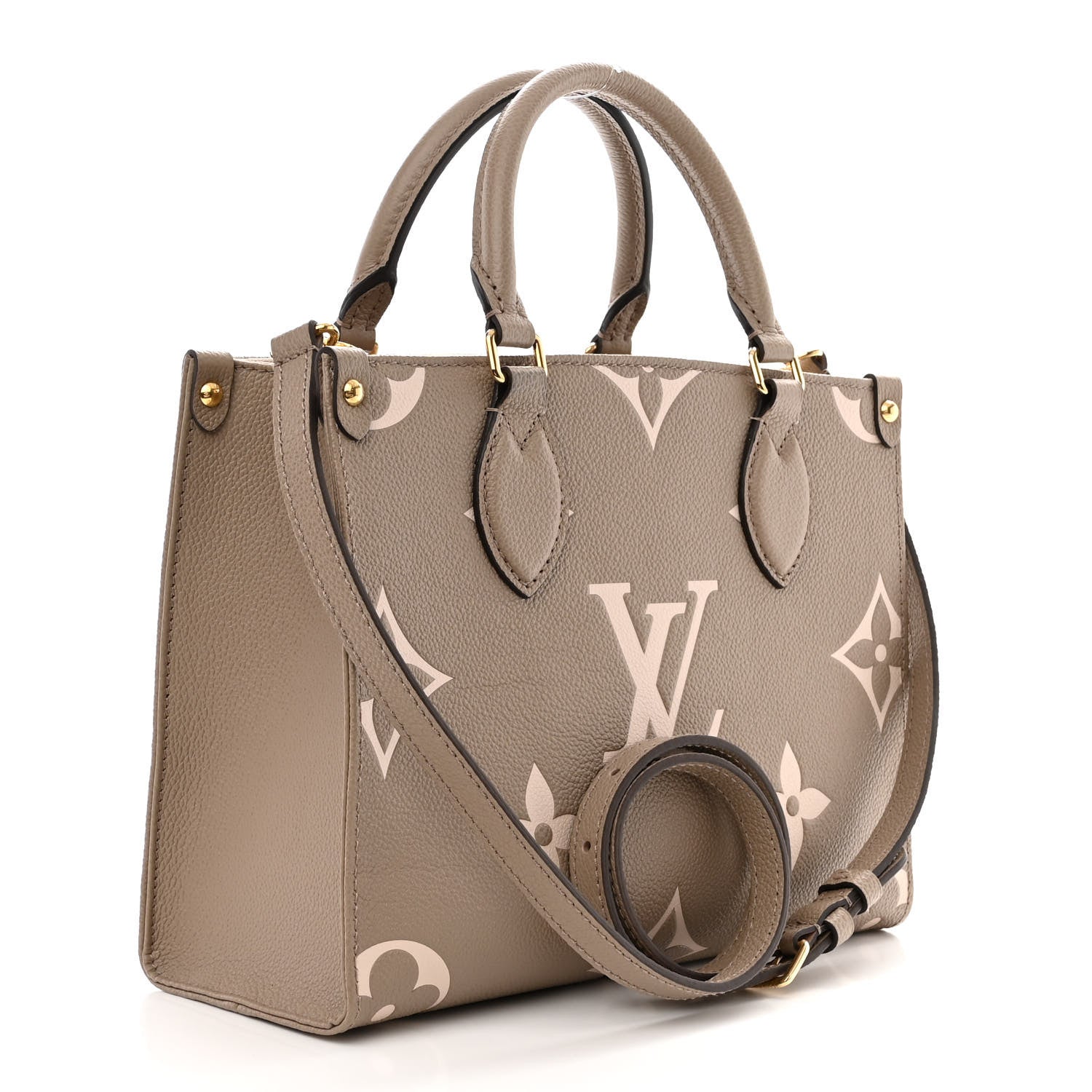 Louis Vuitton Empreinte Monogram Giant Onthego PM Tourterelle Creme 3 of 9