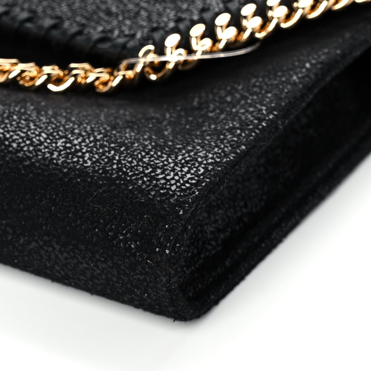 Shaggy Deer Mini Falabella Crossbody Bag Black