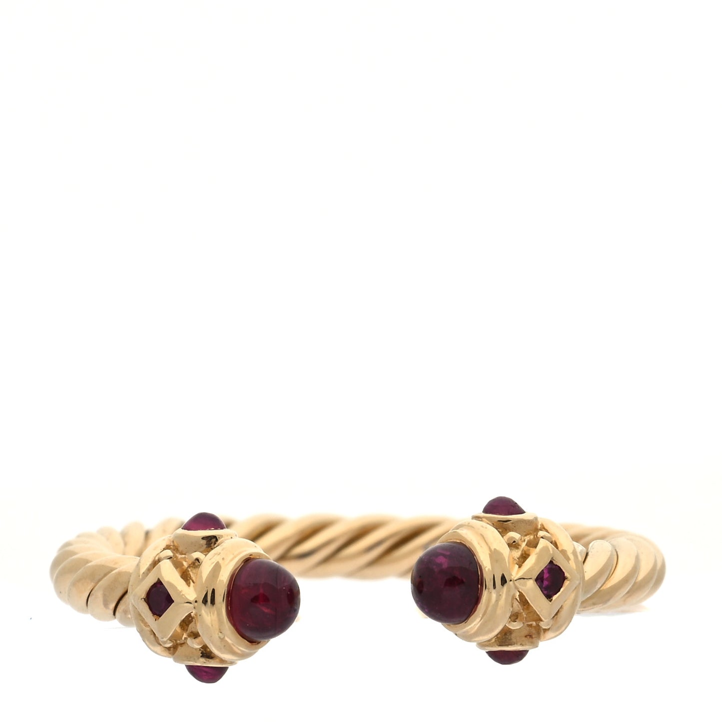 18K Yellow Gold Ruby Renaissance Ring 48 4.5