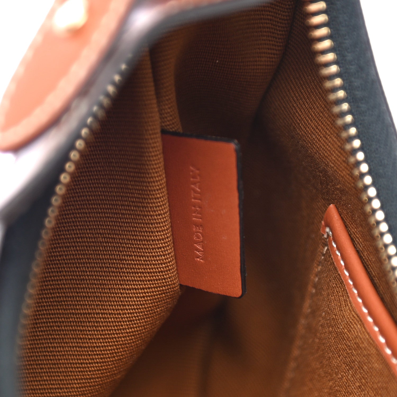 Celine Triomphe Canvas Calfskin Ava Shoulder Bag Tan 6 of 9