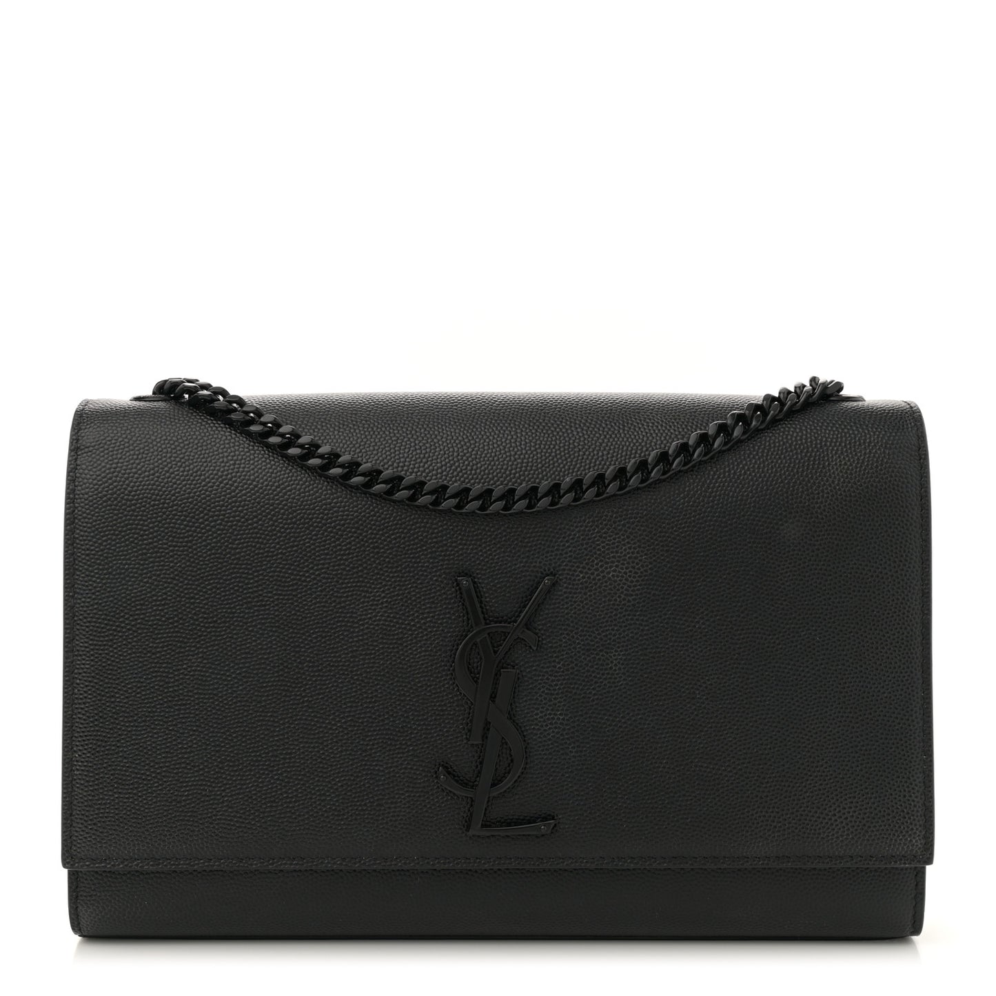 Grain De Poudre Medium Classic Monogram Monochrome Kate Satchel Black