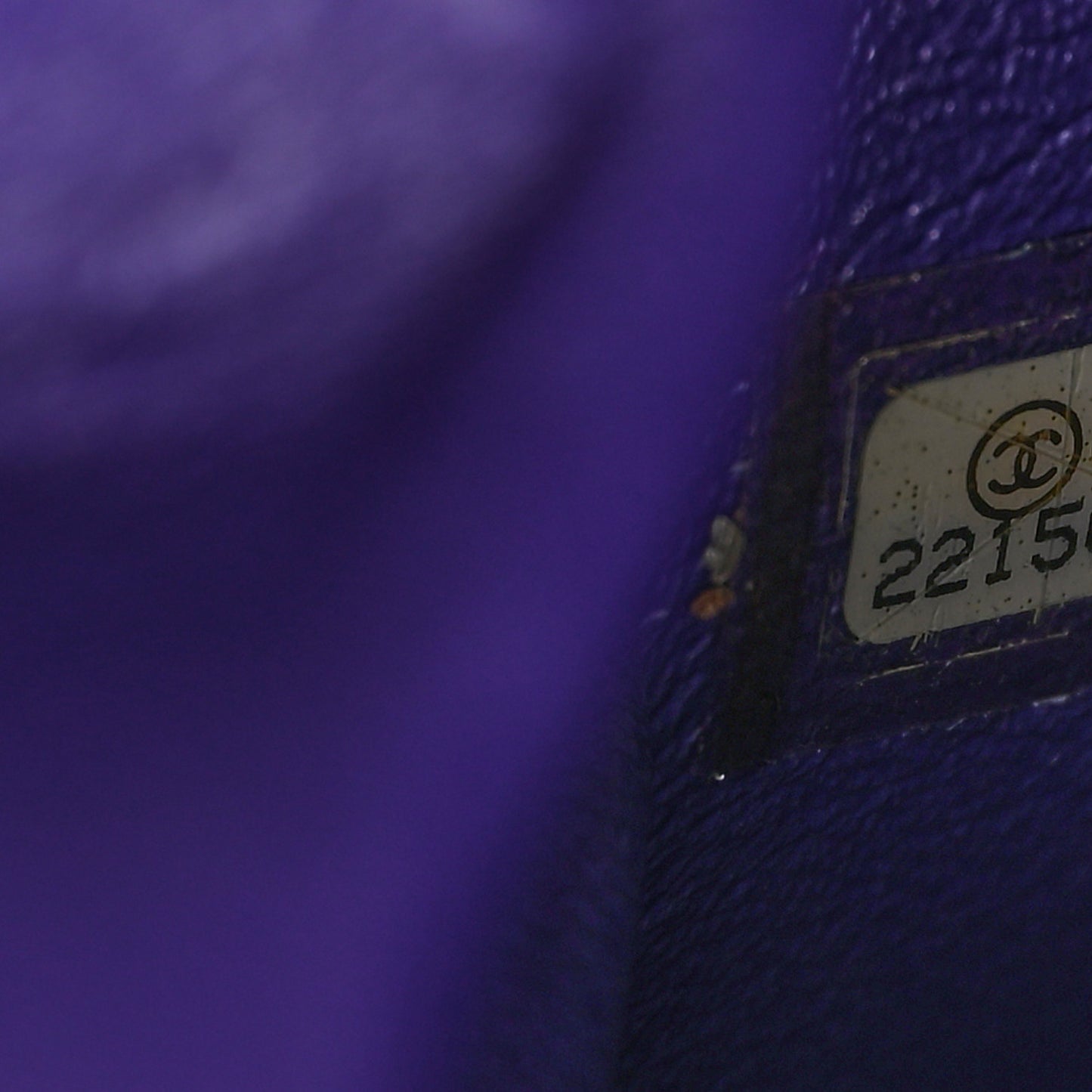 Patent Quilted Timeless Clutch Purple